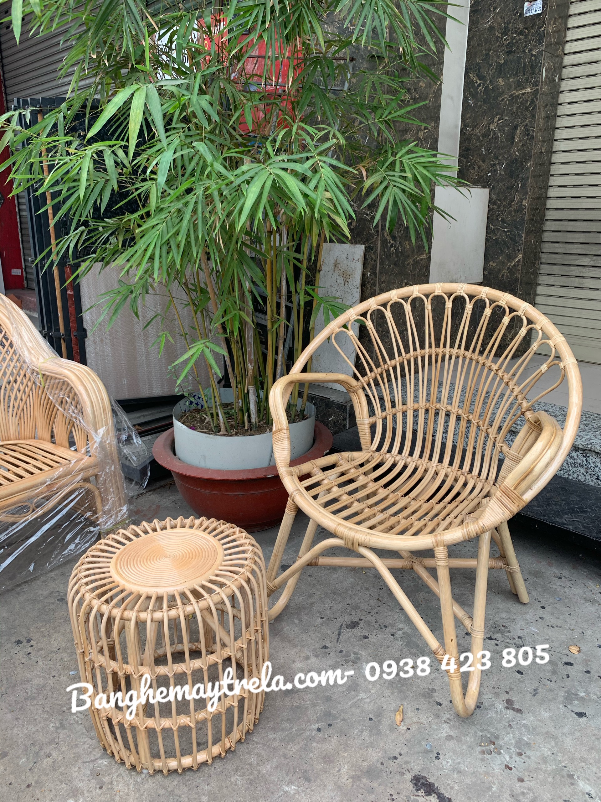 Ghế đuôi công mây tự nhiên